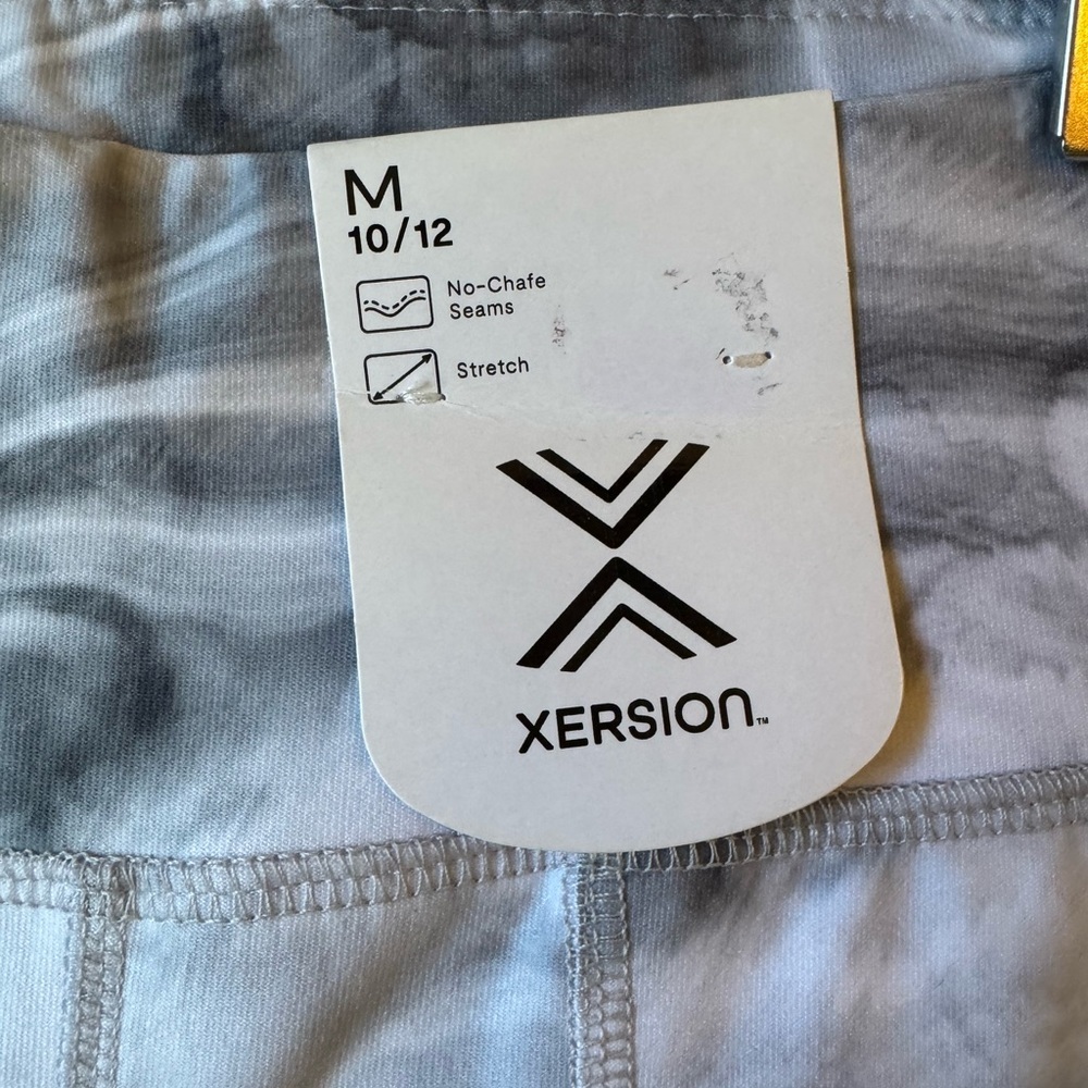 Xersion Marble Print High Waisted Leggings Quick Dry Gym Activewear M - Picture 3 of 5